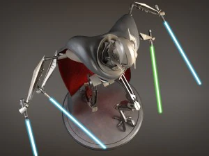 Star Wars General Grievous Rigged for 3dsmax 3D Model