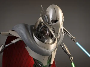 Star Wars General Grievous Rigged for 3dsmax 3D Model