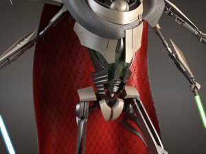 Star Wars General Grievous Rigged for 3dsmax 3D Modell