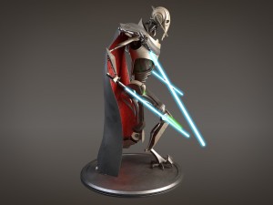 Star Wars General Grievous Rigged for 3dsmax 3D Modell