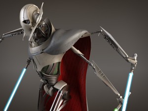 Star Wars General Grievous Rigged for 3dsmax 3D Modell