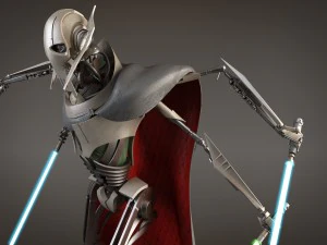 Star Wars General Grievous Rigged for 3dsmax 3D Model
