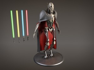 Star Wars General Grievous Rigged for 3dsmax 3D Modell
