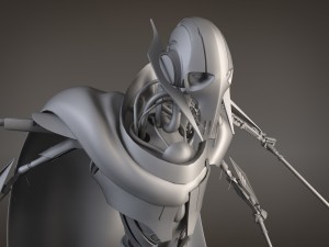 Star Wars General Grievous Rigged for 3dsmax 3D Modell