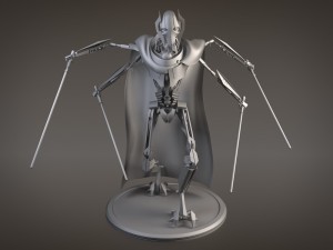 Star Wars General Grievous Rigged for 3dsmax 3D Modell