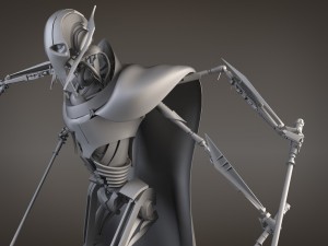 Star Wars General Grievous Rigged for 3dsmax 3D Modell