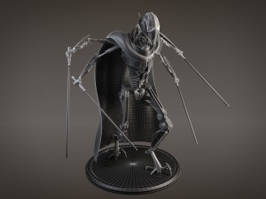 Star Wars General Grievous Rigged for 3dsmax 3D Modell