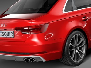 Audi S4 Sedan 2017 3D मॉडल