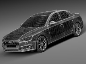 Audi S4 Sedan 2017 3D मॉडल