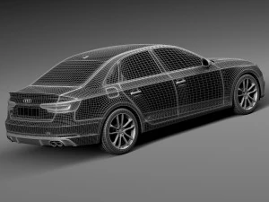 Audi S4 Sedan 2017 3D Model