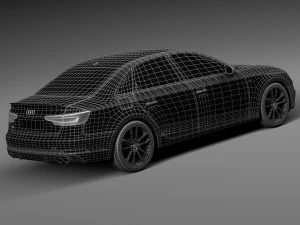 Audi S4 Sedan 2017 3D Model
