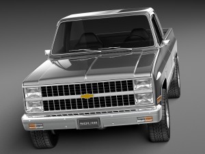 Chevrolet Silverado C10 1981-1987 3D Model