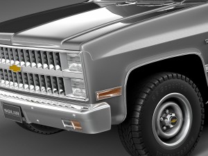 Chevrolet Silverado C10 1981-1987 3D Model