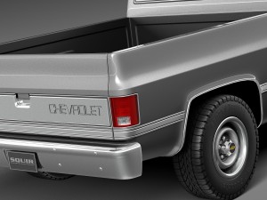 Chevrolet Silverado C10 1981-1987 3D Model