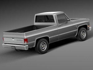 Chevrolet Silverado C10 1981-1987 3D Model