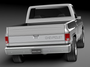Chevrolet Silverado C10 1981-1987 3D Model