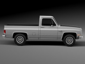 Chevrolet Silverado C10 1981-1987 3D Model