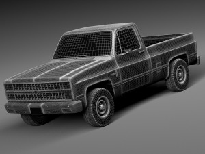 Chevrolet Silverado C10 1981-1987 3D Model