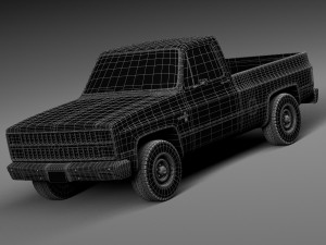 Chevrolet Silverado C10 1981-1987 3D Model