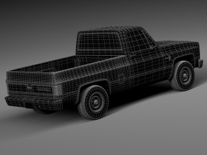 Chevrolet Silverado C10 1981-1987 3D Model