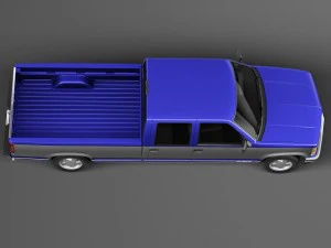 Chevrolet Silverado Crewcab 1988-1999 3D Model