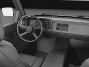 Chevrolet Silverado Crewcab 1988-1999 3D Model