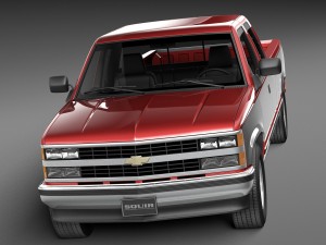 Chevrolet Silverado Extended Cab 1988-1999 3D Model