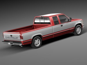 Chevrolet Silverado Extended Cab 1988-1999 3D Model