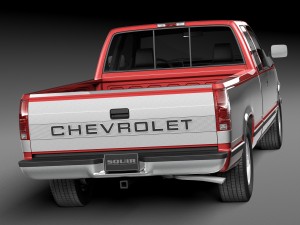 Chevrolet Silverado Extended Cab 1988-1999 3D Model