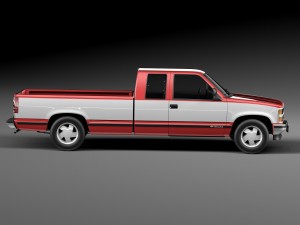 Chevrolet Silverado Extended Cab 1988-1999 3D Model