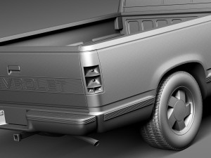 Chevrolet Silverado Extended Cab 1988-1999 3D Model