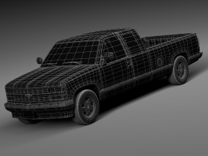 Chevrolet Silverado Extended Cab 1988-1999 3D Model