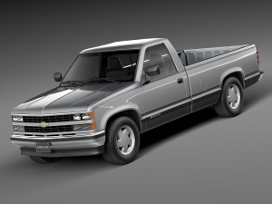 Chevrolet Silverado C1500 Regular Cab 1988-1999 3D Model