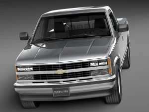 Chevrolet Silverado C1500 Regular Cab 1988-1999 3D Model
