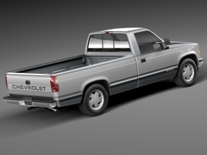 Chevrolet Silverado C1500 Regular Cab 1988-1999 3D Model