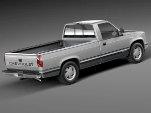 Chevrolet Silverado C1500 Regular Cab 1988-1999 3D Model