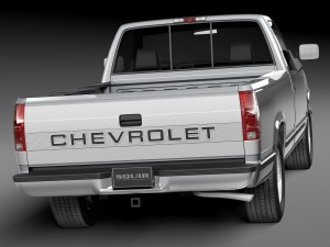 Chevrolet Silverado C1500 Regular Cab 1988-1999 3D Model