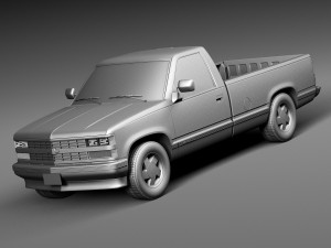 Chevrolet Silverado C1500 Regular Cab 1988-1999 3D Model
