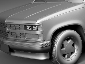 Chevrolet Silverado C1500 Regular Cab 1988-1999 3D Model