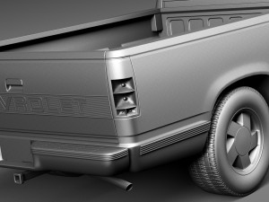 Chevrolet Silverado C1500 Regular Cab 1988-1999 3D Model