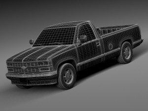 Chevrolet Silverado C1500 Regular Cab 1988-1999 3D Model