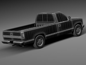 Chevrolet Silverado C1500 Regular Cab 1988-1999 3D Model