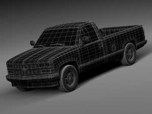 Chevrolet Silverado C1500 Regular Cab 1988-1999 3D Model