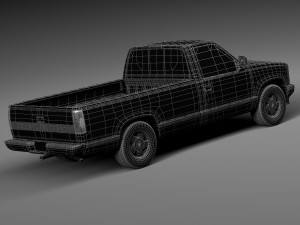 Chevrolet Silverado C1500 Regular Cab 1988-1999 3D Model