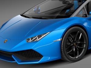 Huracan LP 610-4 Spyder 2017 Modello 3D