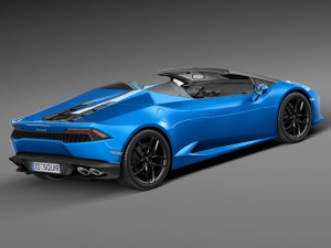 Huracan LP 610-4 Spyder 2017 Modello 3D