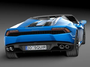 Huracan LP 610-4 Spyder 2017 3D Model