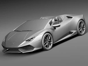Huracan LP 610-4 Spyder 2017 3D Model