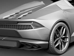 Huracan LP 610-4 Spyder 2017 Modello 3D