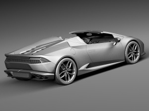 Huracan LP 610-4 Spyder 2017 Modello 3D